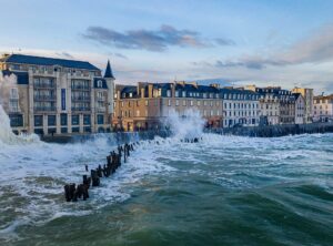 photographie tempête grande marée