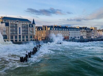 photographie tempête grande marée