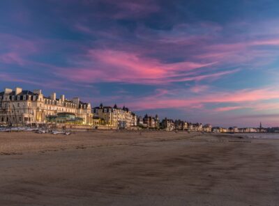 sillon plage saint-malo couché-de-soleil therme-marin