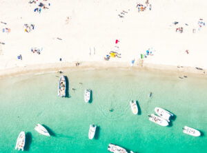 Plage mer sable vue-du-ciel aérienne ebihen