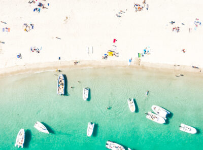Plage mer sable vue-du-ciel aérienne ebihen