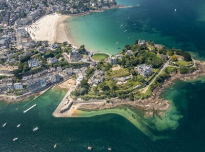 dinard vue de ciel cote d'émeraude