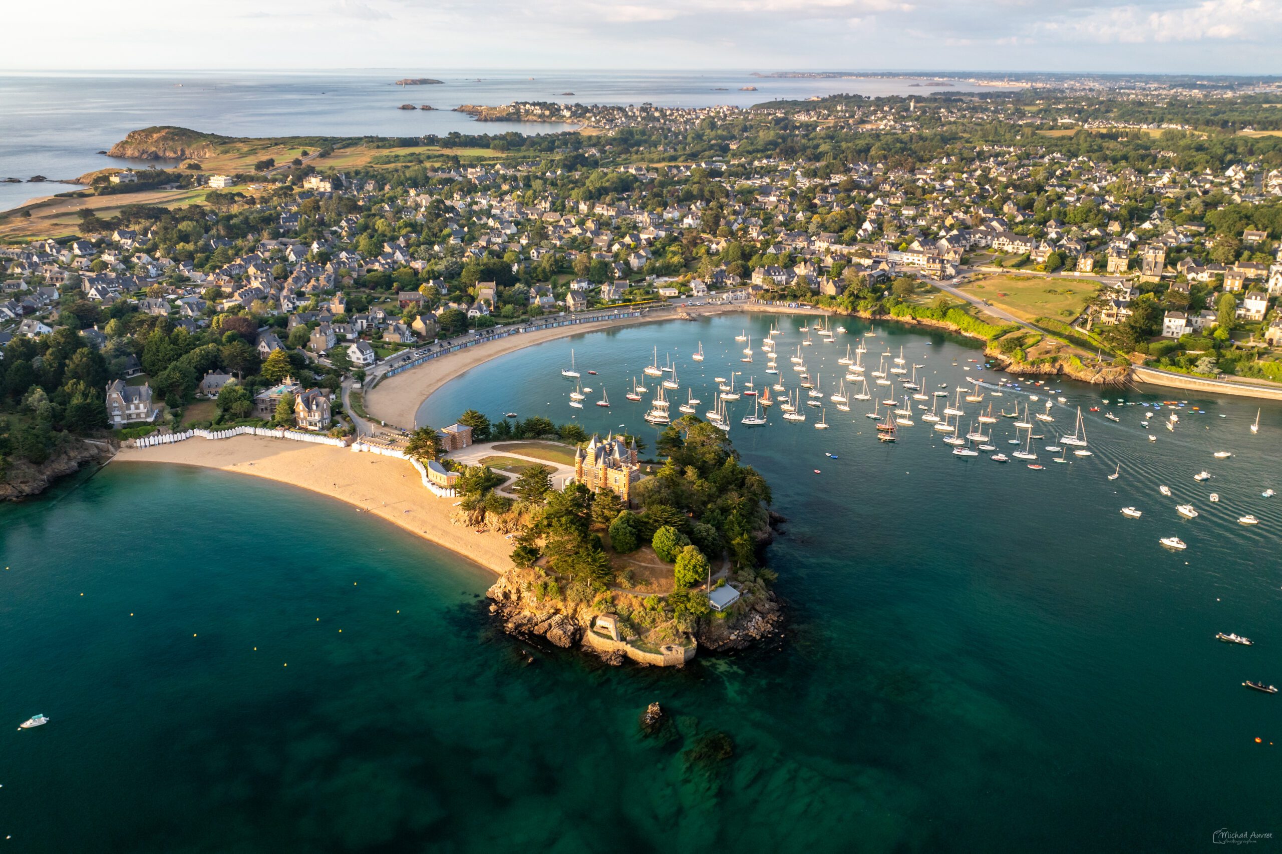saint briac by air saint Briac vue du ciel coucher de soleil