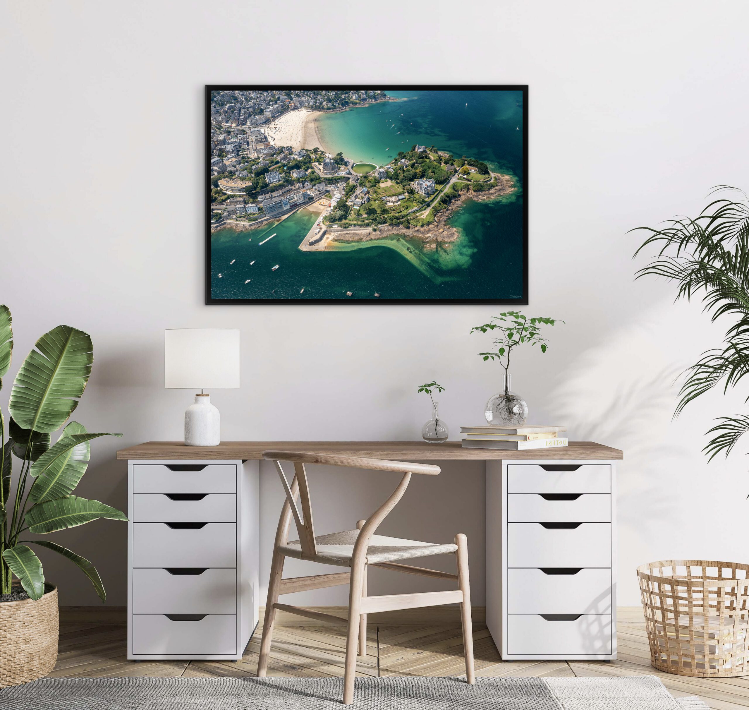 Mockup, Mer, Dinard, Vue aérienne